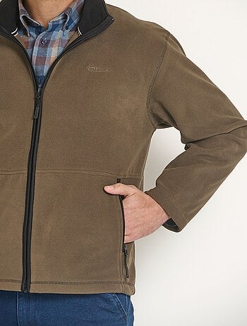 Veste zippée polaire col montant