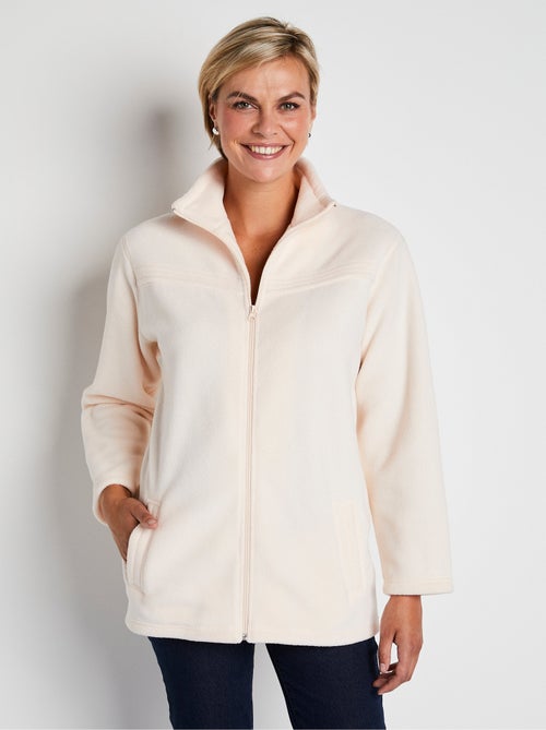 Veste zippée polaire, manches longues - Afibel - Kiabi