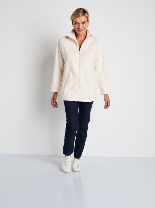 Veste zippée polaire, manches longues - Afibel - Kiabi