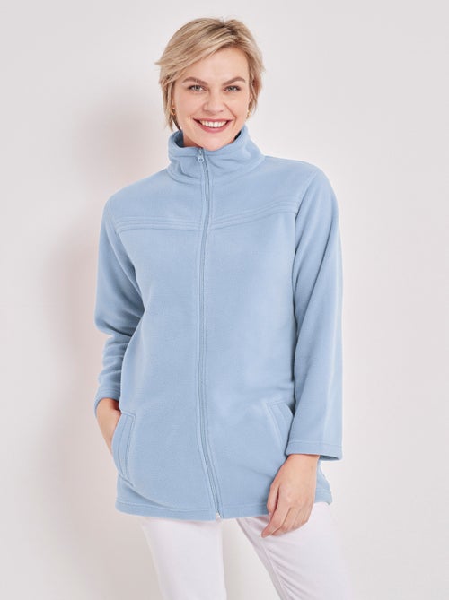 Veste zippée polaire, manches longues - Afibel - Kiabi