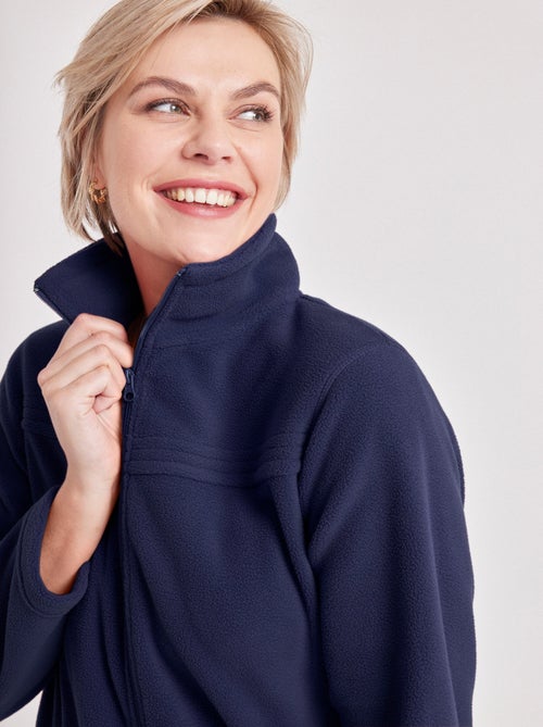 Veste zippée polaire, manches longues - Afibel - Kiabi