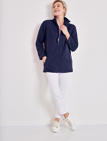 Veste zippée polaire, manches longues - afibel