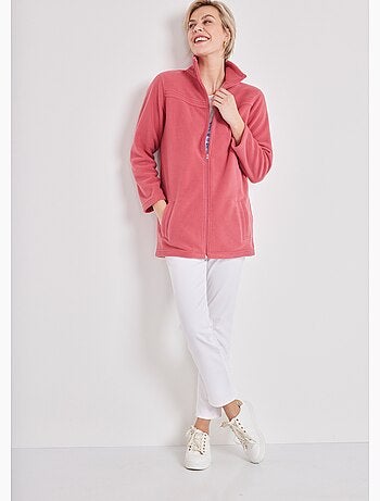 Veste zippée polaire, manches longues - afibel
