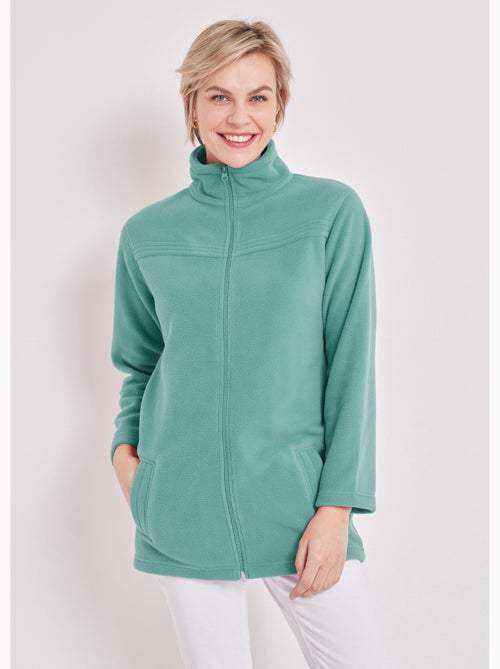 Veste zippée polaire, manches longues - Afibel - Kiabi