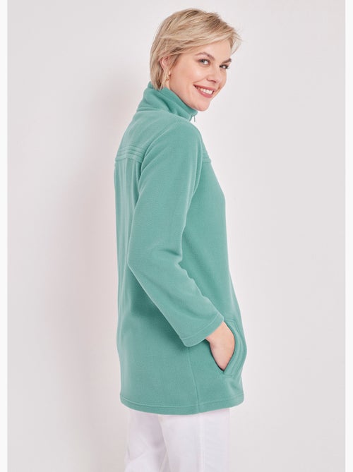 Veste zippée polaire, manches longues - Afibel - Kiabi