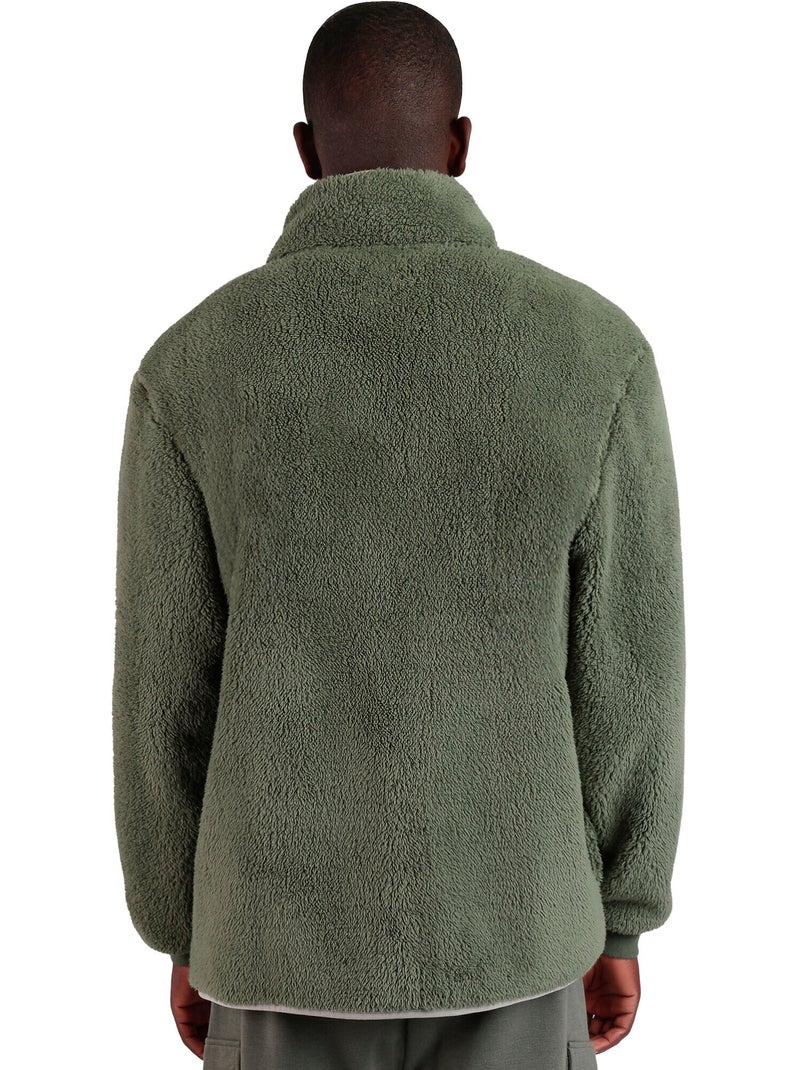 Veste zippée Save Tree Kaki - Kiabi