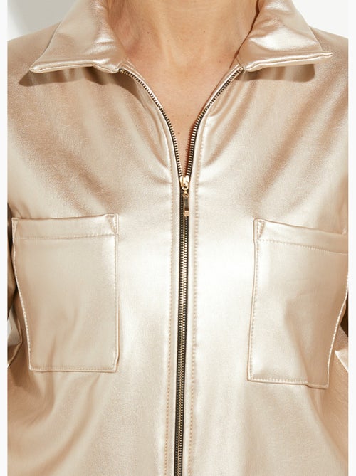 Veste zippée style motard, simili cuir - afibel - Kiabi Veste zippée style motard, simili cuir - afibel - Kiabi