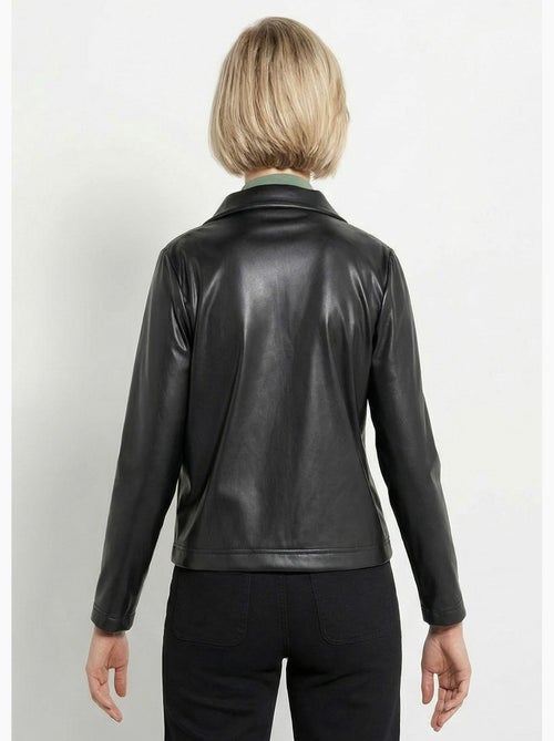 Veste zippée style motard, simili cuir - afibel - Kiabi Veste zippée style motard, simili cuir - afibel - Kiabi