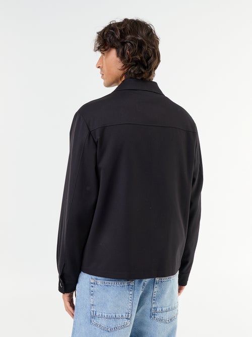 Veste zippée unie - Kiabi