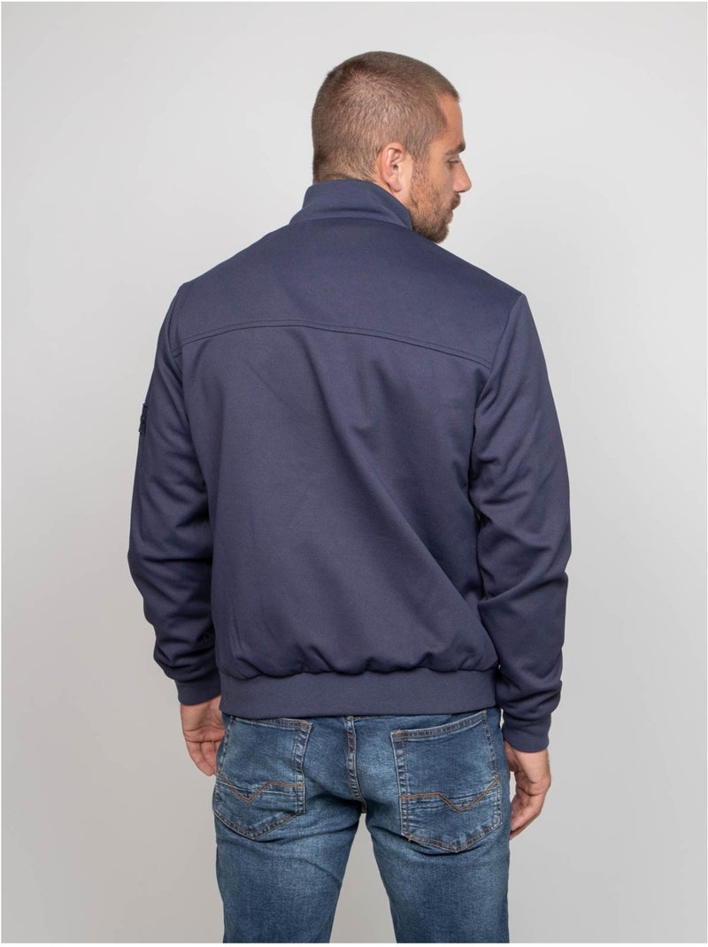Veste zippée zolagane Bleu marine - Kiabi