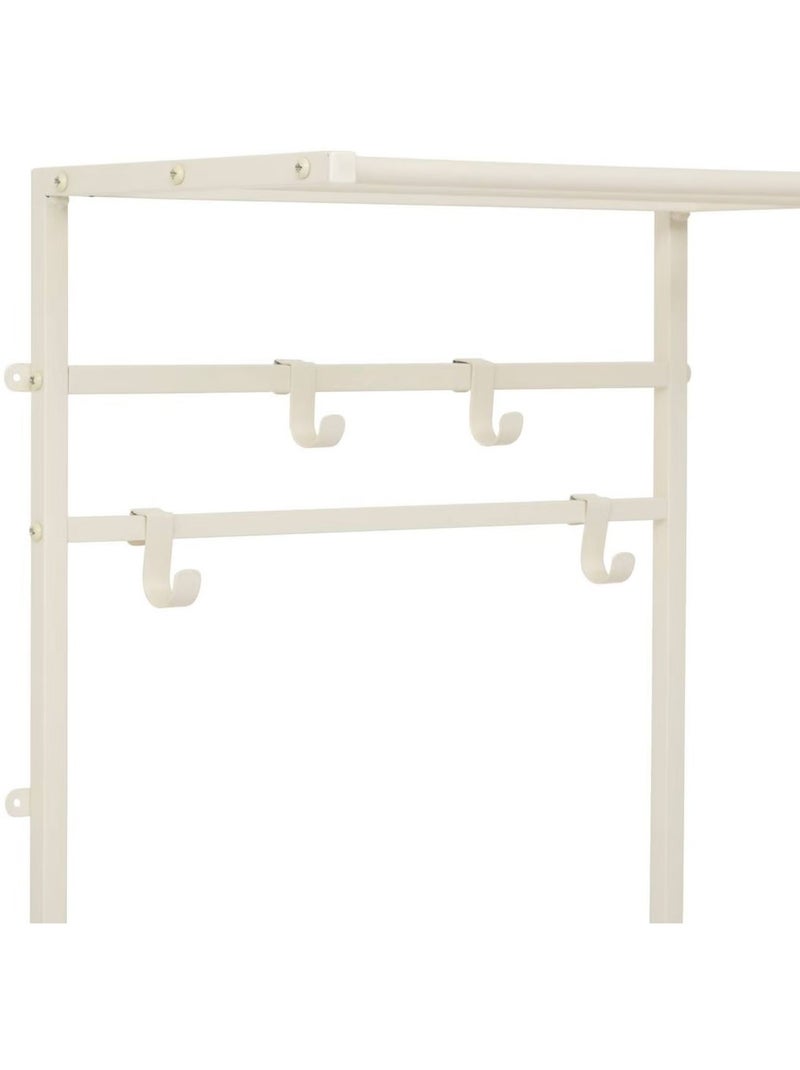 Vestiaire 4 patères avec tiroir TISSA - Beige Beige - Kiabi