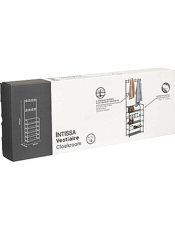 Vestiaire penderie 5 étagères en acier intissa