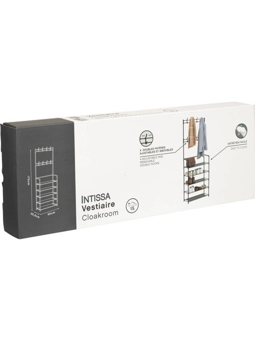 Vestiaire penderie 5 étagères en acier intissa - Kiabi Vestiaire penderie 5 étagères en acier intissa - Kiabi