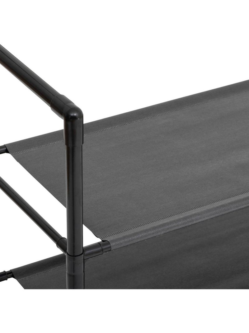 Vestiaire penderie 5 étagères en acier intissa Noir - Kiabi