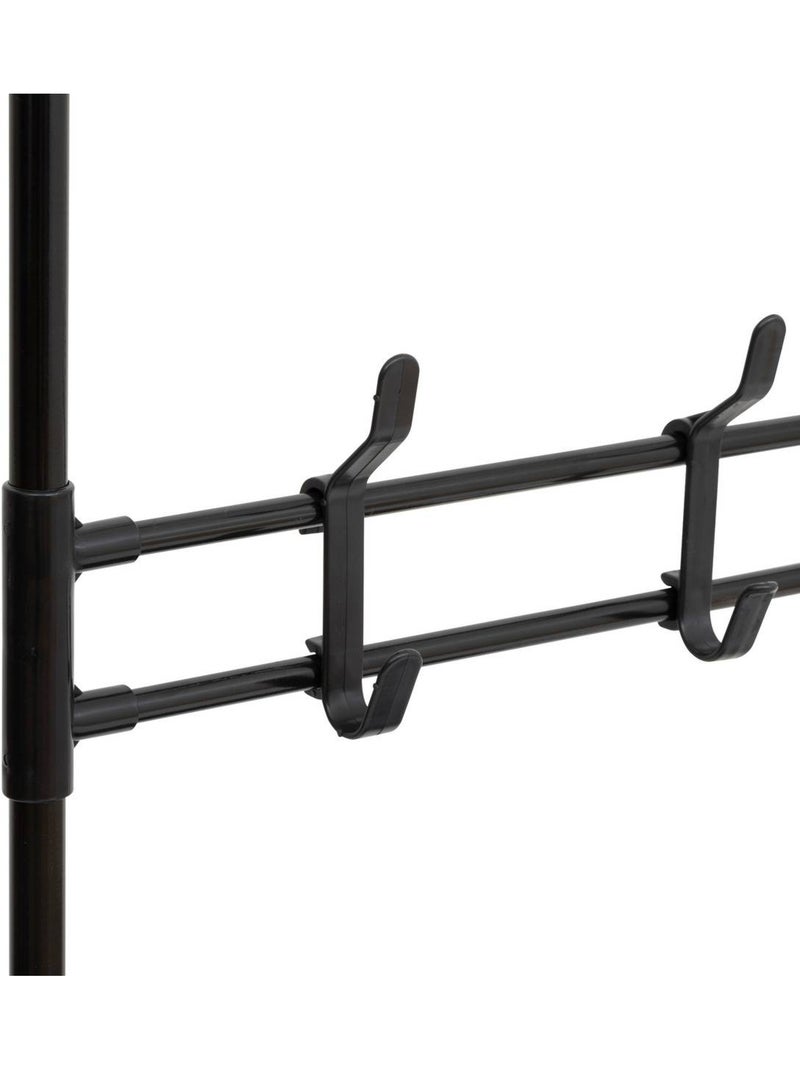 Vestiaire penderie 5 étagères en acier intissa Noir - Kiabi