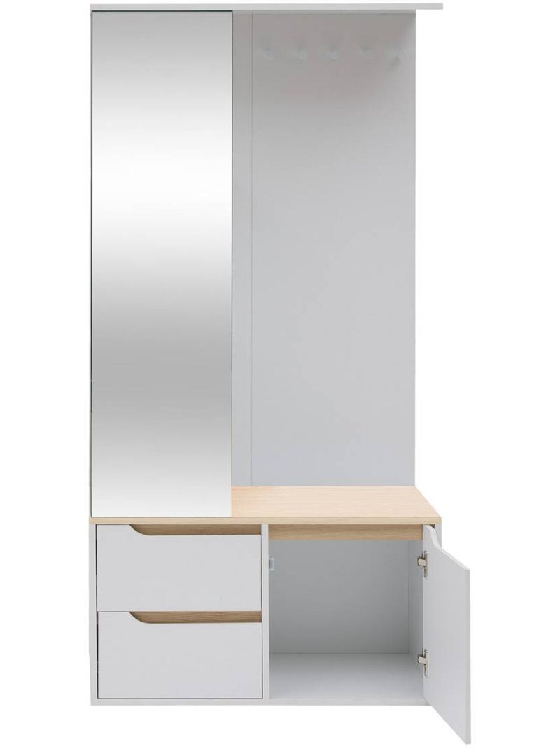 Vestiaire rectangulaire luma Blanc - Kiabi