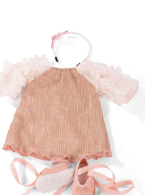Vêtements pour poupée de 45 à 50 cm : Robe, bandeau et chaussures - Kiabi