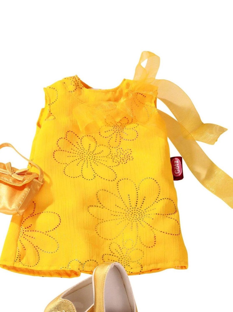 Vêtements pour poupée de 45 à 50 cm : Robe jaune avec chaussures N/A - Kiabi