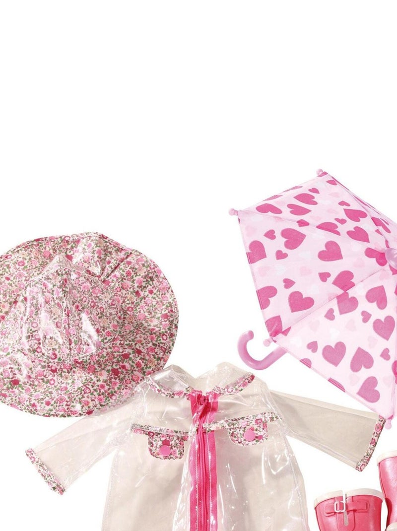 Vêtements pour poupées de 45 cm : Tenue et accessoires de pluie N/A - Kiabi