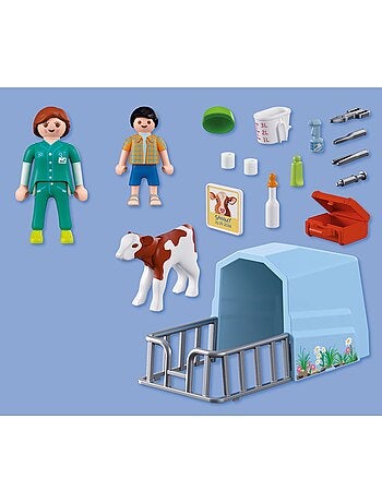 Vétérinaire itinérante & petit veau