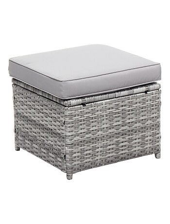 VIANA Salon de jardin 6 places gris