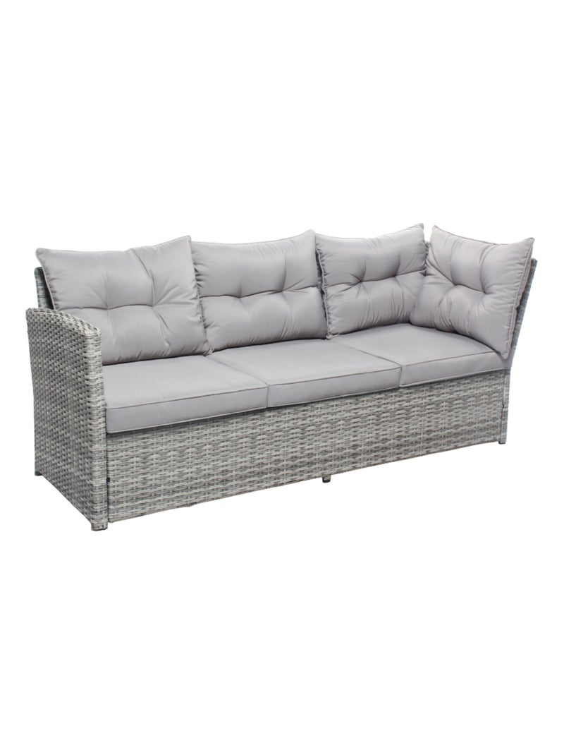 VIANA Salon de jardin 6 places gris Gris - Kiabi