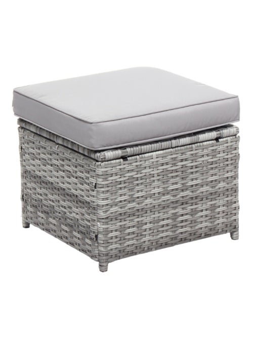 VIANA Salon de jardin 6 places gris - Kiabi