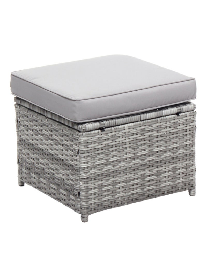 VIANA Salon de jardin 6 places gris Gris - Kiabi