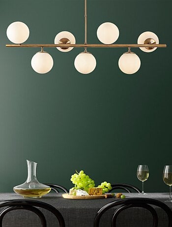 VICTOIRE Suspension dorée 7 lampes