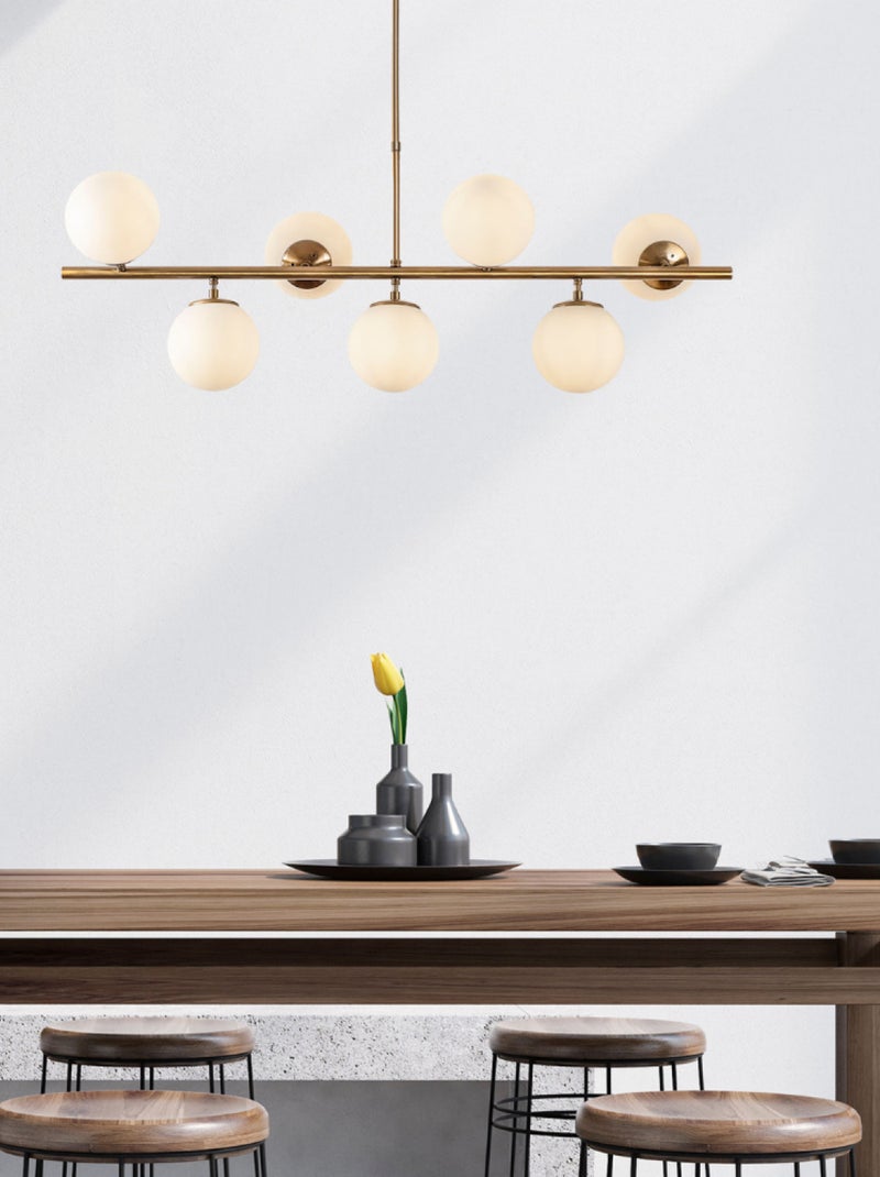 VICTOIRE Suspension dorée 7 lampes Doré/or - Kiabi