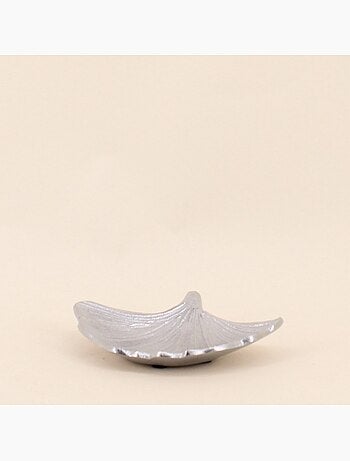 Vide poche en alluminium forme coquillage 18x14cm