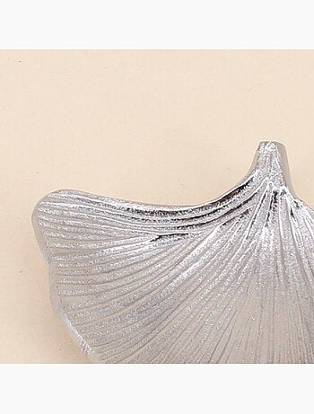 Vide poche en alluminium forme coquillage 18x14cm