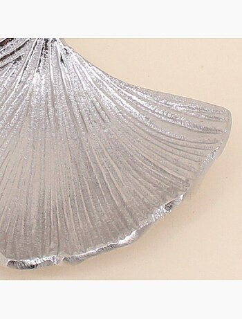 Vide poche en alluminium forme coquillage 18x14cm