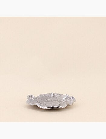 Vide poche en alluminium forme feuille 11,5x15cm