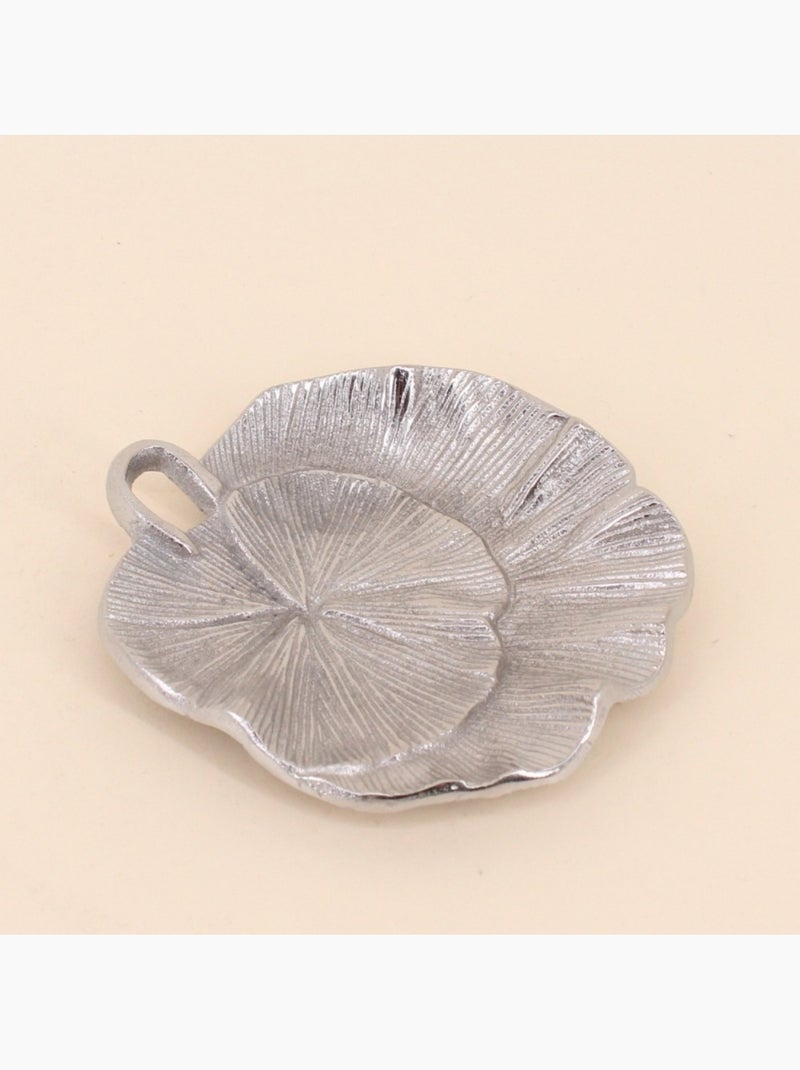 Vide poche en alluminium forme feuille 11,5x15cm Gris - Kiabi