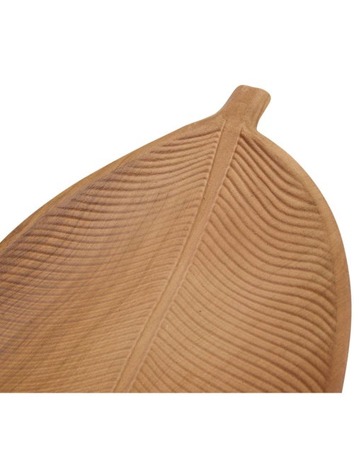 Vide-poche en bois forme feuille L49.5cm AVI - Kiabi