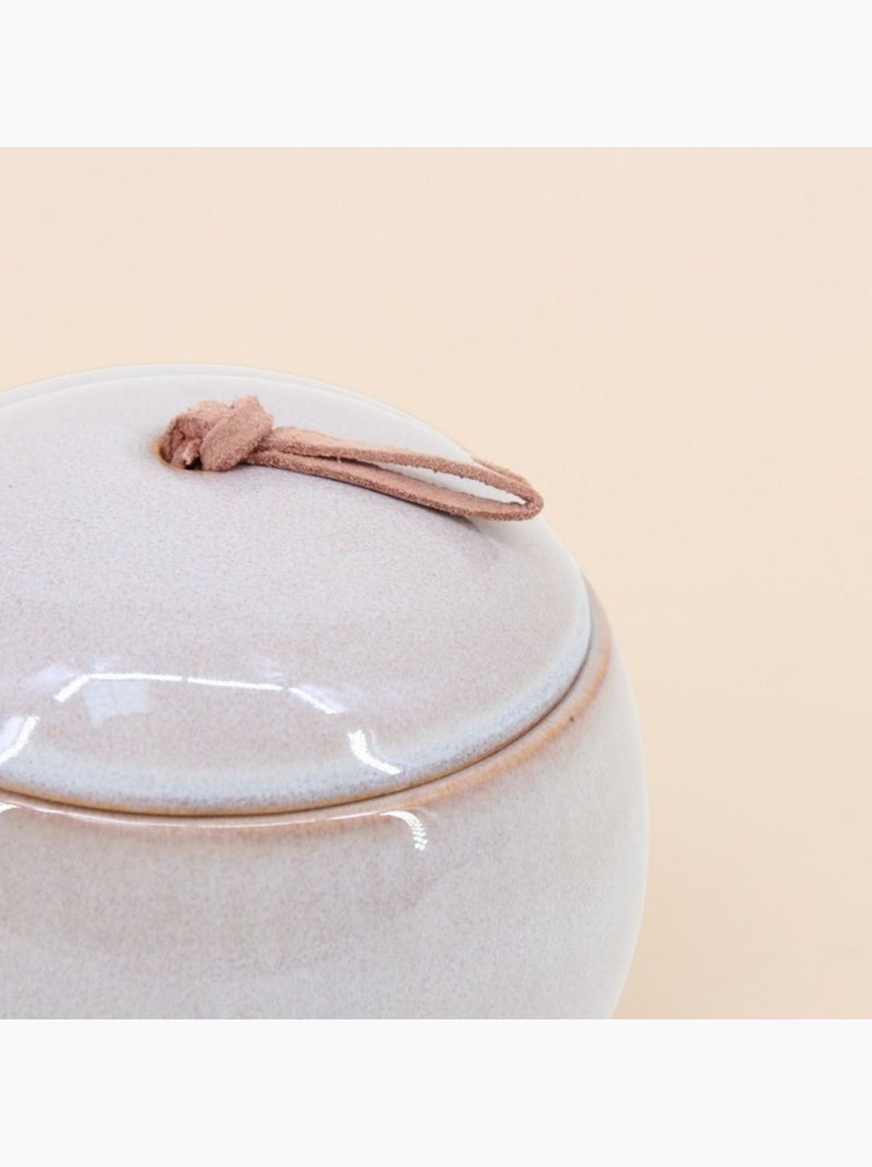 Vide poche pot en céramique rond 11,5cm Marron - Kiabi