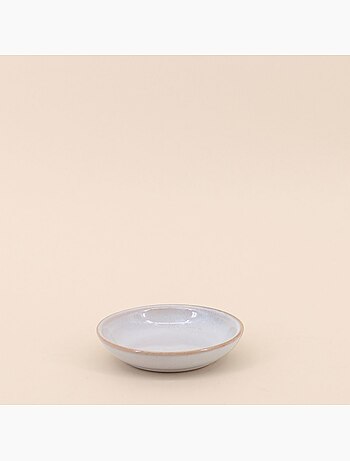 Vide poche rond en céramique marron 11,5cm