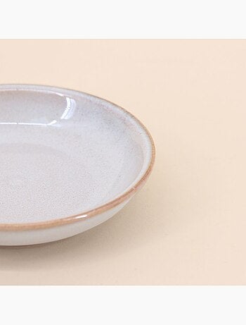 Vide poche rond en céramique marron 11,5cm