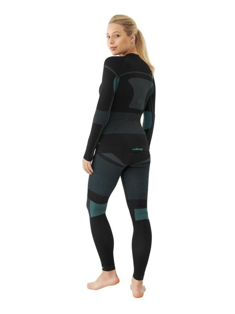 Viking - Ensemble thermique ILSA Noir Vert - Kiabi