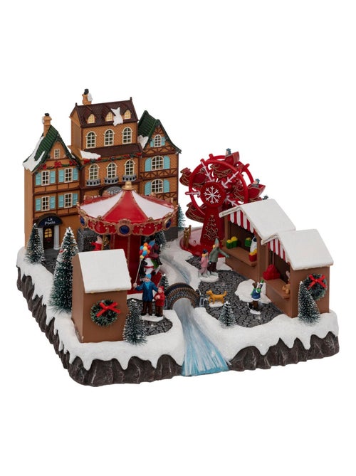 Village de Noël animé lumineux et musical marché de Noël - Kiabi Village de Noël animé lumineux et musical marché de Noël - Kiabi