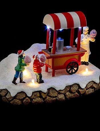 Village de Noël Barbe à papa 7 LED