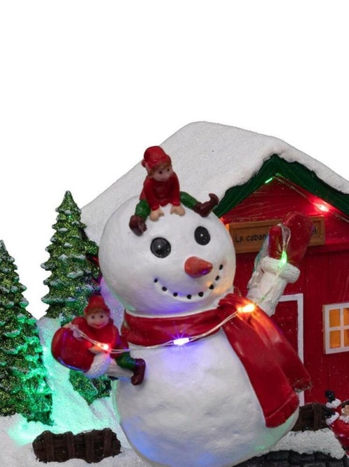 Village de Noël Bonhomme de neige 17 LED - Kiabi Village de Noël Bonhomme de neige 17 LED - Kiabi