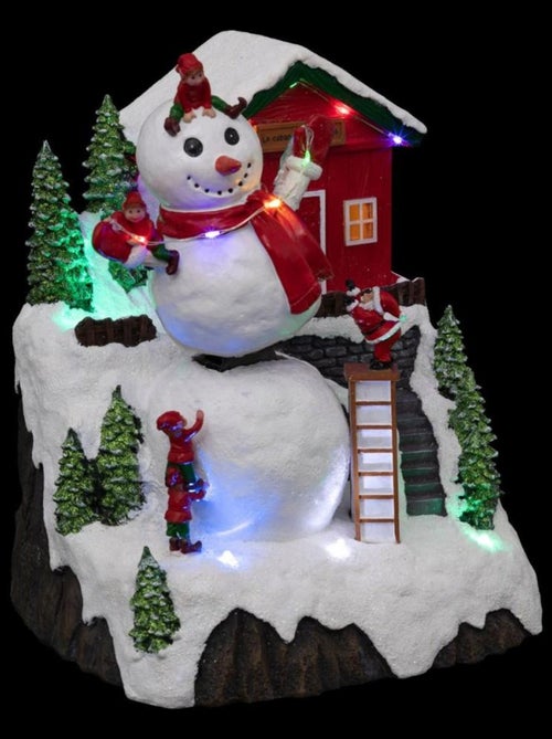 Village de Noël Bonhomme de neige 17 LED - Kiabi Village de Noël Bonhomme de neige 17 LED - Kiabi