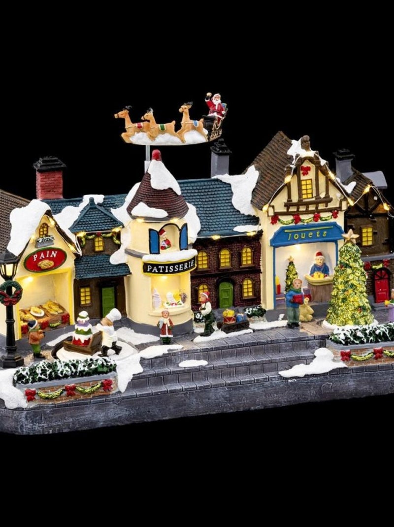 Village de Noël Centre ville 24 LED Blanc - Kiabi