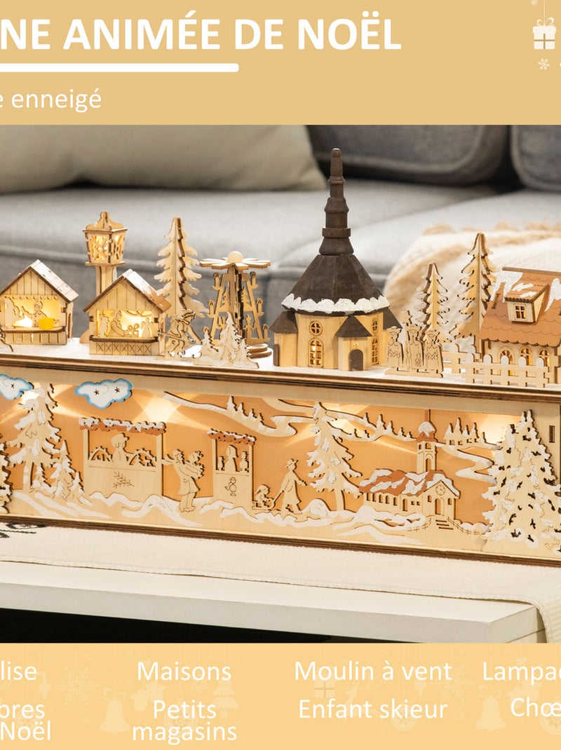 Village de noël lumineux Beige - Kiabi