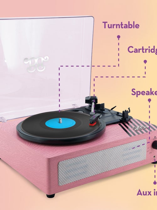 VINTAGE VINYL PLAYER – PLATINE VINYLE 3 VITESSES - Kiabi