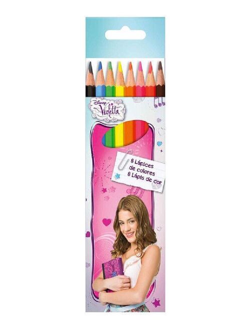 VIOLETTA lot de 8 crayons de couleur - Kiabi