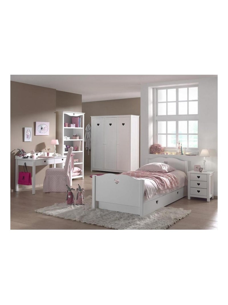 'Vipack' AMORI Bureau laqué blanc Blanc - Kiabi