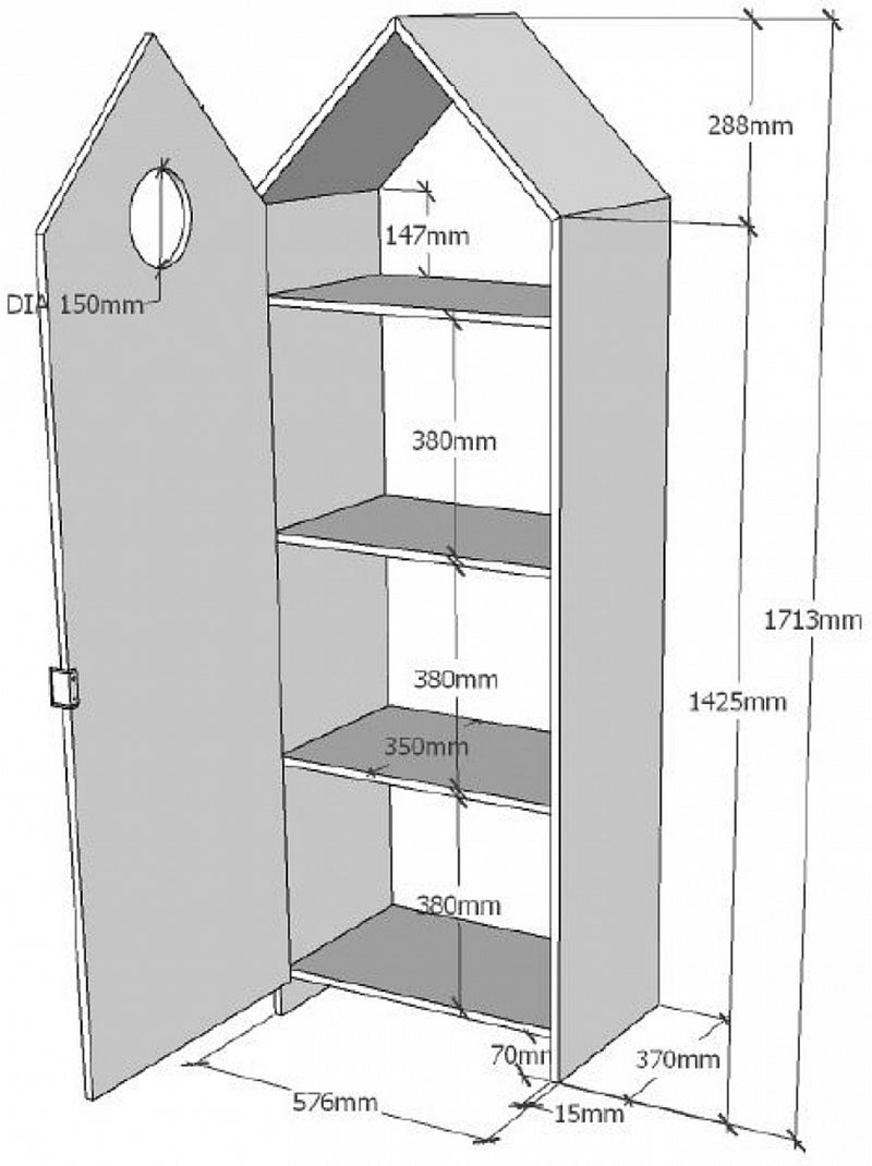 Vipack' casami 2 armoires 1 porte + armoire ouverte Blanc - Kiabi